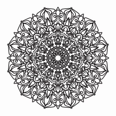 Vektör yuvarlak soyut daire. Mandala stili