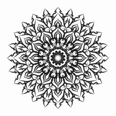 Vektör yuvarlak soyut daire. Mandala stili.