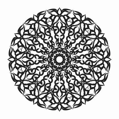 Vektör yuvarlak soyut daire. Mandala stili.