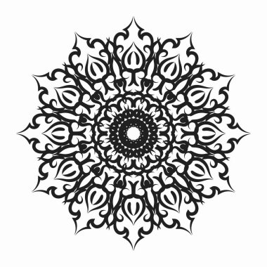 Vektör yuvarlak soyut daire. Mandala stili.