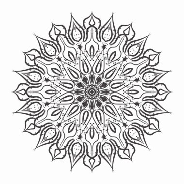 Vektör yuvarlak soyut daire. Mandala stili