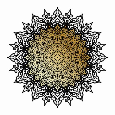 Vektör yuvarlak soyut daire. Mandala stili