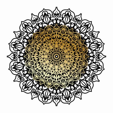 Vektör yuvarlak soyut daire. Mandala stili