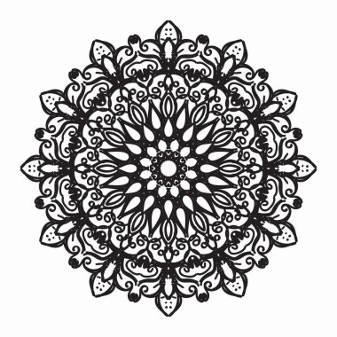 Vektör yuvarlak soyut daire. Mandala stili.