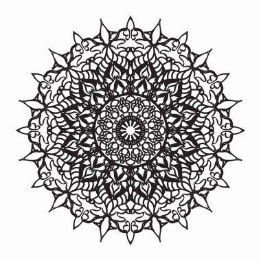 Vektör yuvarlak soyut daire. Mandala stili.