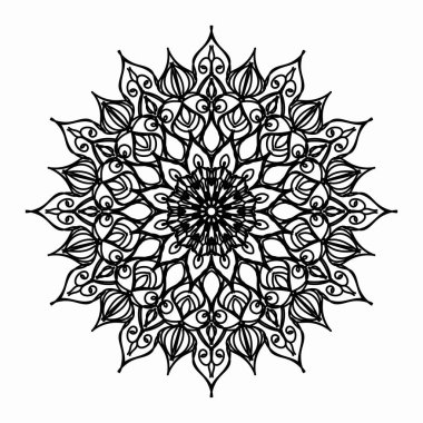 Vektör yuvarlak soyut daire. Mandala stili.