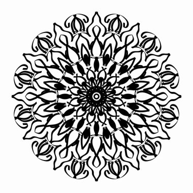 Vektör yuvarlak soyut daire. Mandala stili.