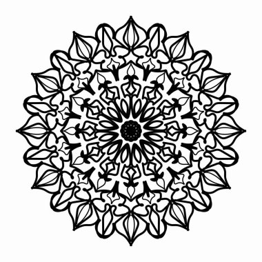 Vektör yuvarlak soyut daire. Mandala stili.