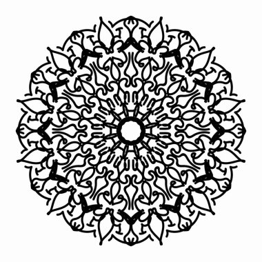Vektör yuvarlak soyut daire. Mandala stili.