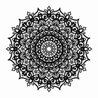 Vektör yuvarlak soyut daire. Mandala stili.