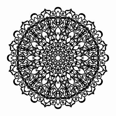 Vektör yuvarlak soyut daire. Mandala stili.