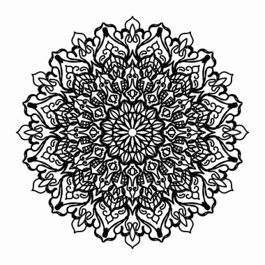 Vektör yuvarlak soyut daire. Mandala stili.