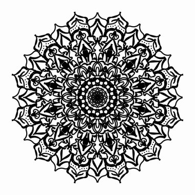 Vektör yuvarlak soyut daire. Mandala stili.