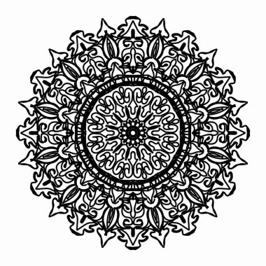 Vektör yuvarlak soyut daire. Mandala stili.
