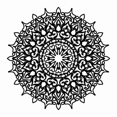 Vektör yuvarlak soyut daire. Mandala stili.