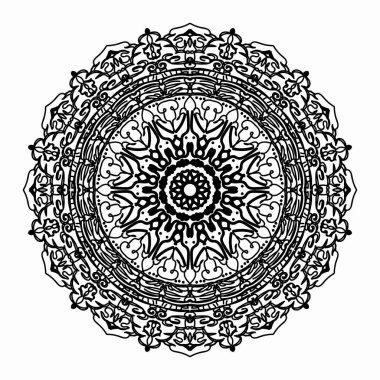 Vektör yuvarlak soyut daire. Mandala stili.
