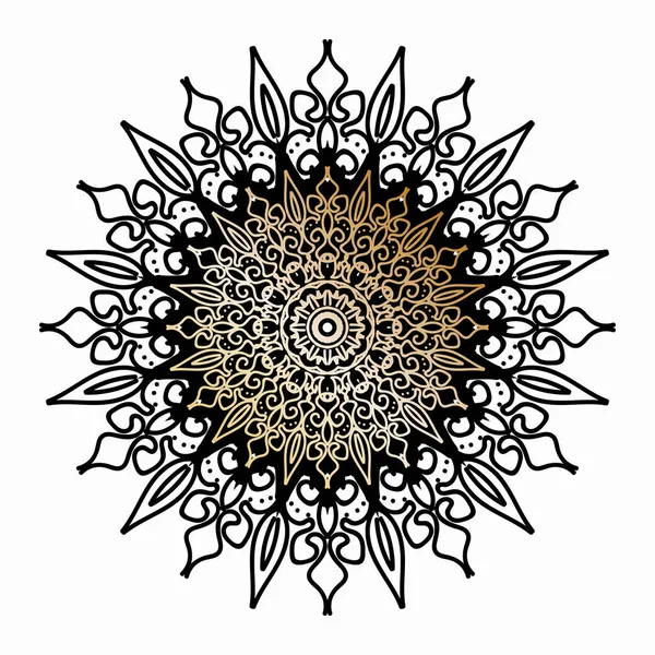 Vector Círculo Abstracto Redondo Estilo Mandala — Vector de stock