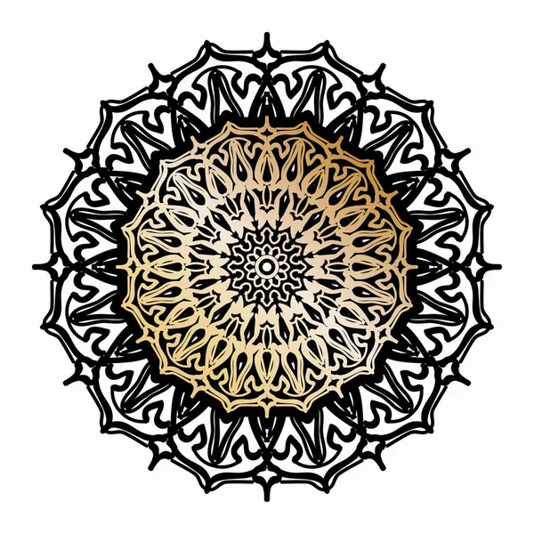 Vector Rond Abstracte Cirkel Luxe Mandala Stijl — Stockvector