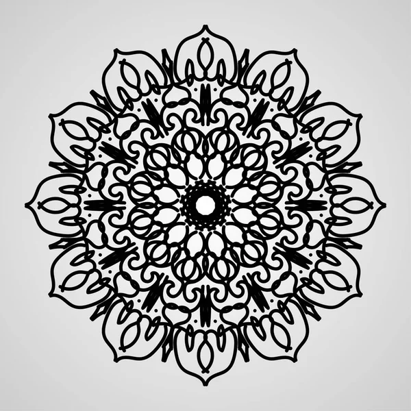 Vector Círculo Abstracto Redondo Estilo Mandala Lujo — Archivo Imágenes Vectoriales