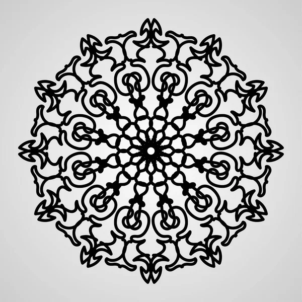 Vector Círculo Abstracto Redondo Estilo Mandala Lujo — Archivo Imágenes Vectoriales