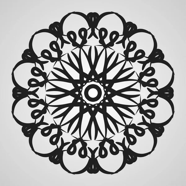Vecteur Rond Cercle Abstrait Style Mandala Luxe — Image vectorielle