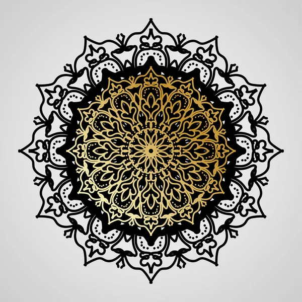 Vector Rond Abstracte Cirkel Luxe Mandala Stijl — Stockvector