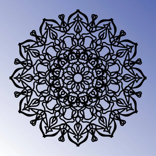 Concetto Decorativo Astratto Mandala Illustrazione — Vettoriale Stock