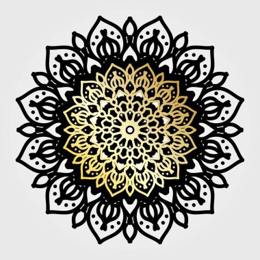 Vektör yuvarlak soyut daire. Mandala stili.