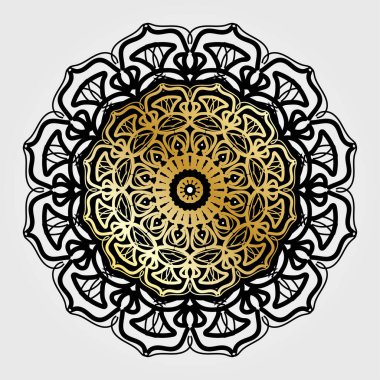 Vektör yuvarlak soyut daire. Mandala stili.