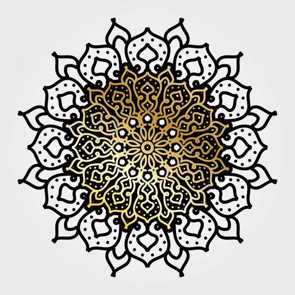 Vector Círculo Abstracto Redondo Estilo Mandala — Archivo Imágenes Vectoriales