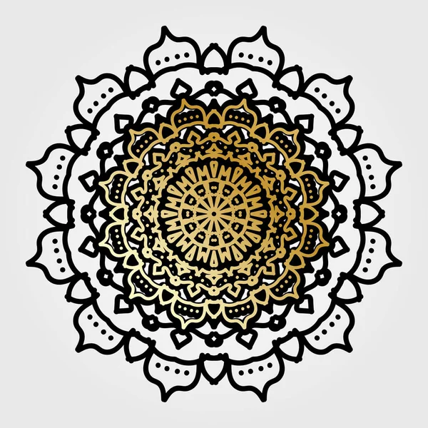 Vecteur Rond Cercle Abstrait Style Mandala — Image vectorielle
