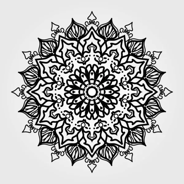 Vektor Kolo Abstraktní Kruh Mandala Styl — Stockový vektor
