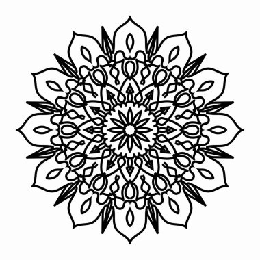 Vektör yuvarlak soyut daire. Mandala stili.