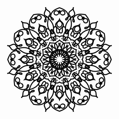 Vektör yuvarlak soyut daire. Mandala stili.