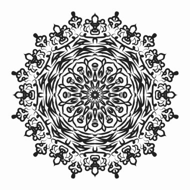 Vektör yuvarlak soyut daire. Mandala stili.
