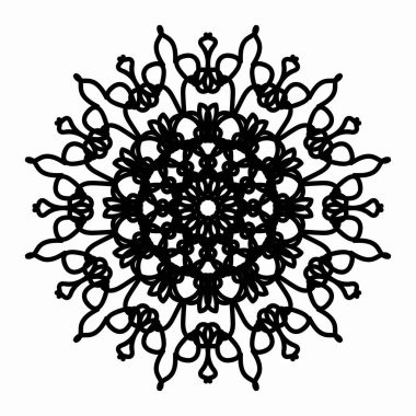 Vektör yuvarlak soyut daire. Mandala stili.