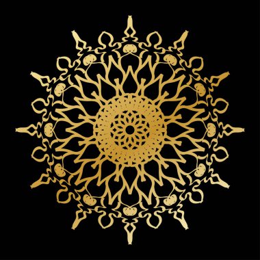 Vektör yuvarlak soyut daire. Mandala stili.