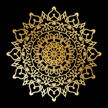 Vektör yuvarlak soyut daire. Mandala stili.