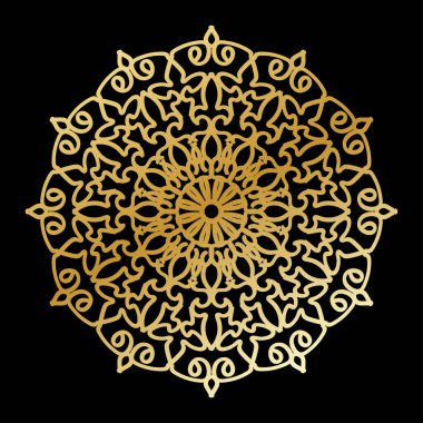 Vektör yuvarlak soyut daire. Mandala stili.