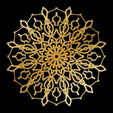 Vektör yuvarlak soyut daire. Mandala stili.