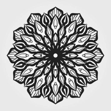 Vektör yuvarlak soyut daire. Mandala stili.