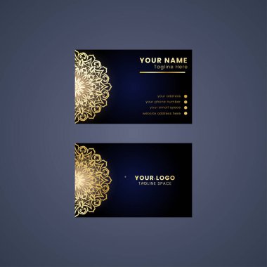 İş kartı Vintage dekoratif öğeler. Süs çiçek kartvizit, oryantal desen illüstrasyon vektör. Islam, Arapça, Hint, Türk, pakistan, Çin, Osmanlı motifleri.