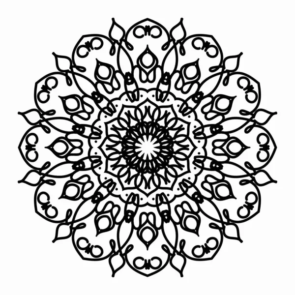 Vektör yuvarlak soyut daire. Mandala stili.