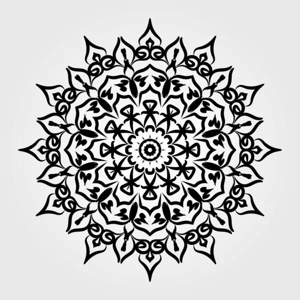 曼荼羅図ベクトル素子円形装飾 — ストックベクタ