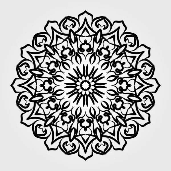 Mandala Elemento Vettore Decorazione Ornamento Rotondo — Vettoriale Stock