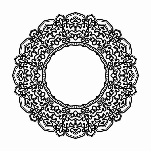 Vecteur Rond Cercle Abstrait Style Mandala Luxe — Image vectorielle