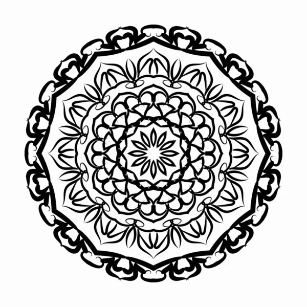 Vektor Kerek Absztrakt Kör Luxus Mandala Stílus — Stock Vector