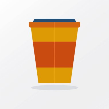 Plastik bardak tasarım vektörü