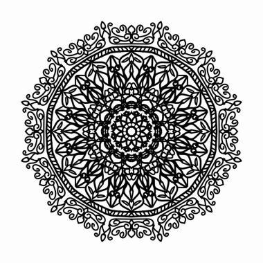 Dekoratif konsept soyut mandala çizimi