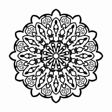 Dekoratif konsept soyut mandala çizimi